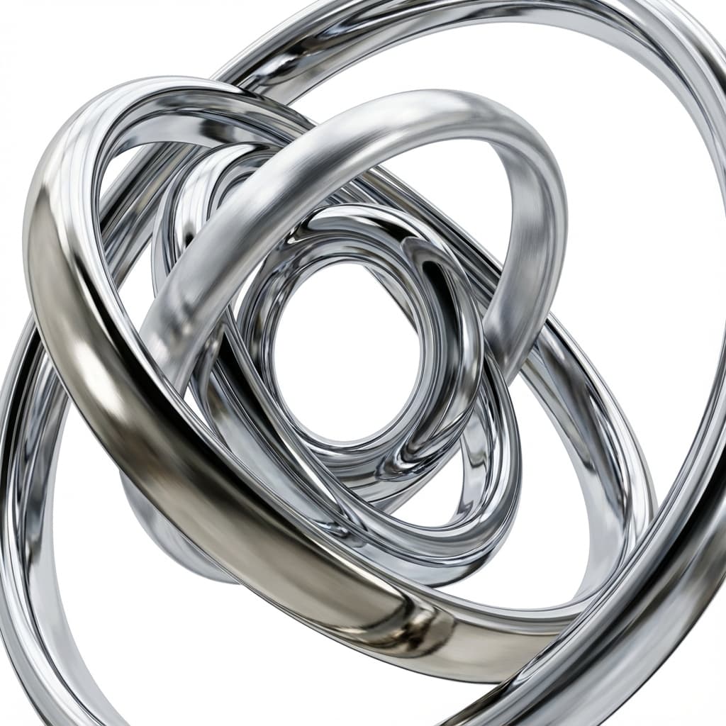 Abstract 3D Chrome Art